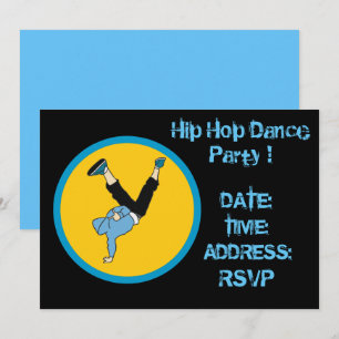 Invitation Soirée dansante de hip hop