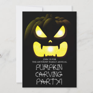 Invitation Soirée de carrosserie simple Citrouille Halloween