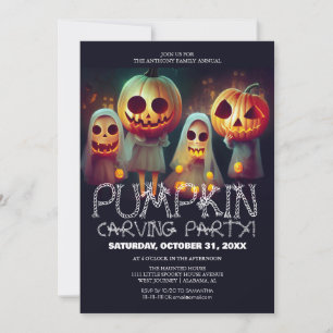 Invitation Soirée de carrosserie simple Citrouille Halloween