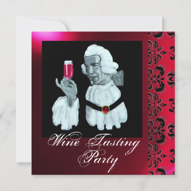 Invitation SOIRÉE DE DÉGUSTATION DE VIN DE SOMMELIER Damas, C (Devant)