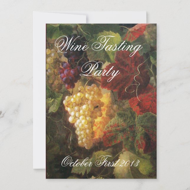 INVITATION SOIRÉE DE DÉGUSTATION DE VINS DU VIEUX VIGNOBLE (Devant)