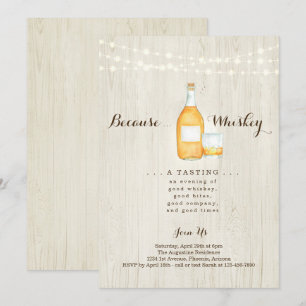 Invitation Soirée de dégustation de Whiskey