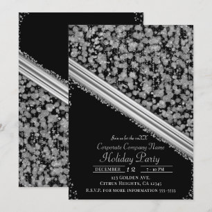 Invitation Soirée de Fête de la Société Élégante et Glamour S