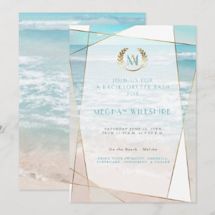 Invitation Soirée de Fiançailles Mariage Moderne sur la Pl