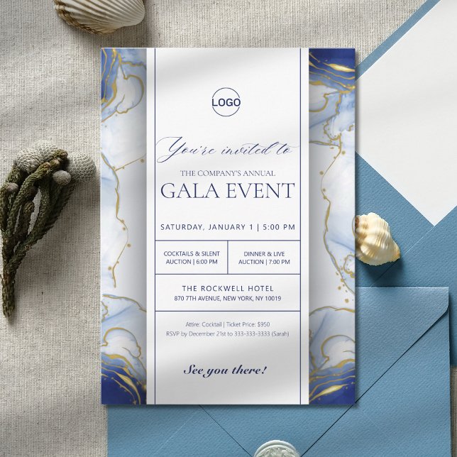 Invitation Soirée de gala de levée de fonds d'entreprise de s (Créateur téléchargé)