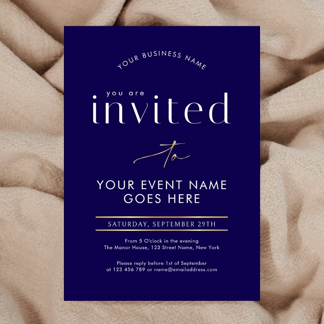 Invitation Soirée de gala de l'événement commercial de callig (Créateur téléchargé)