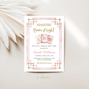 Invitation Soirée de jeu de Mahjong