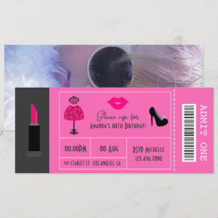 Invitation Soirée de la fête de mode Glam