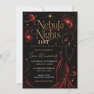Invitation Soirée de la Nébuleuse Fête d'anniversaire 21 ans