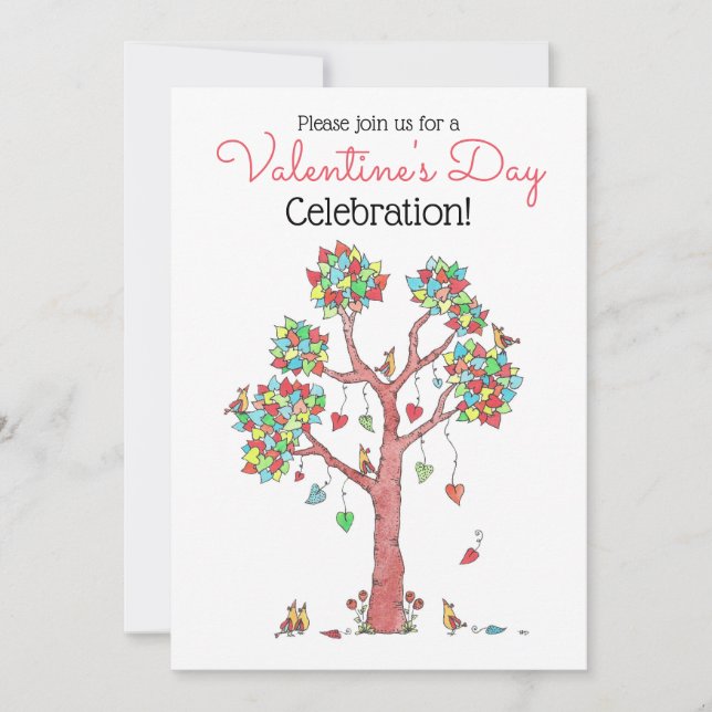 Invitation Soirée de la Saint-Valentin (Devant)