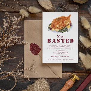 Invitation Soirée de l'Action d'Amabilité Dîners de Thanksgiv