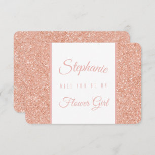 Invitation Soirée de mariage de Parties scintillant d'or rose