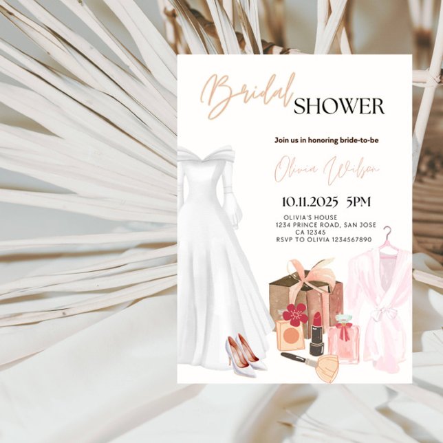 Invitation Soirée de mariage élégante Fête des mariées de rob (Créateur téléchargé)