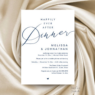 Invitation Soirée de Mariage Happily Ever After