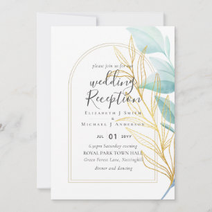 Invitation Soirée De Mariage Soirée Verdoyante Uniquement En