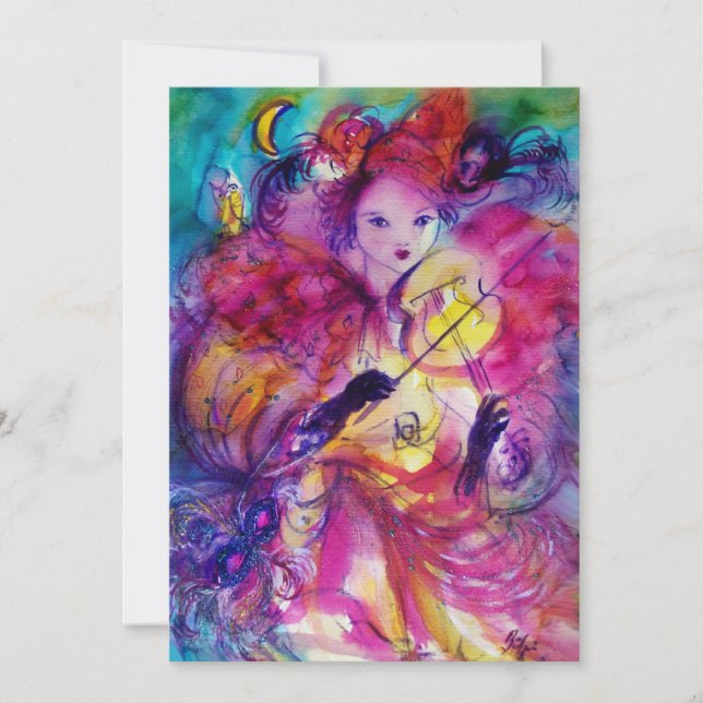 INVITATION SOIRÉE DE MASQUERADE (Devant)