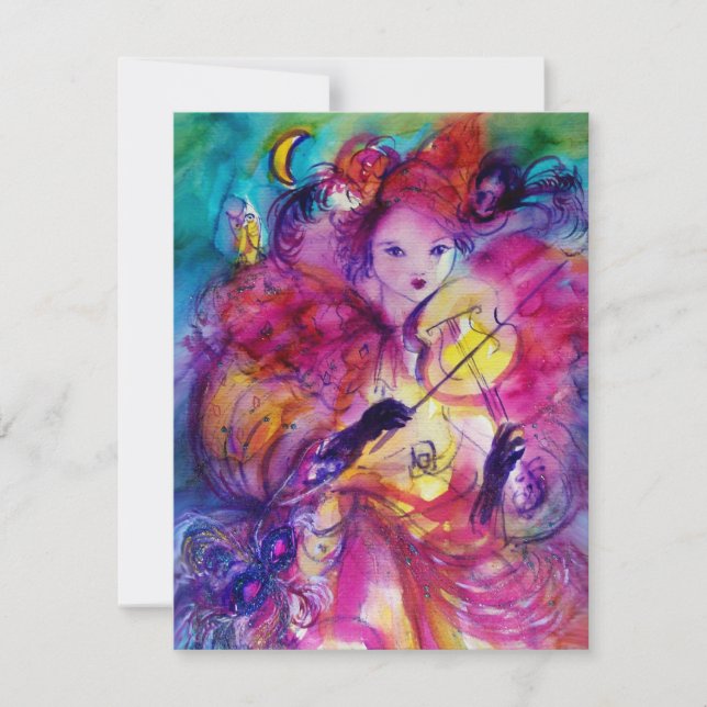 INVITATION SOIRÉE DE MASQUERADE (Devant)