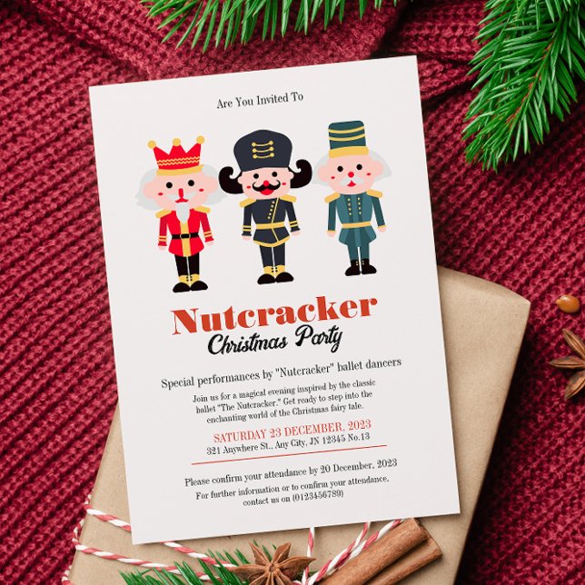 Invitation Soirée de Noël à Noix de Noisette (Créateur téléchargé)