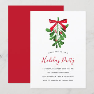 Invitation Soirée de Noël au Mistletoe