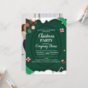 Invitation Soirée de Noël de l'entreprise élégante