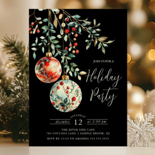 Invitation Soirée de Noël élégante