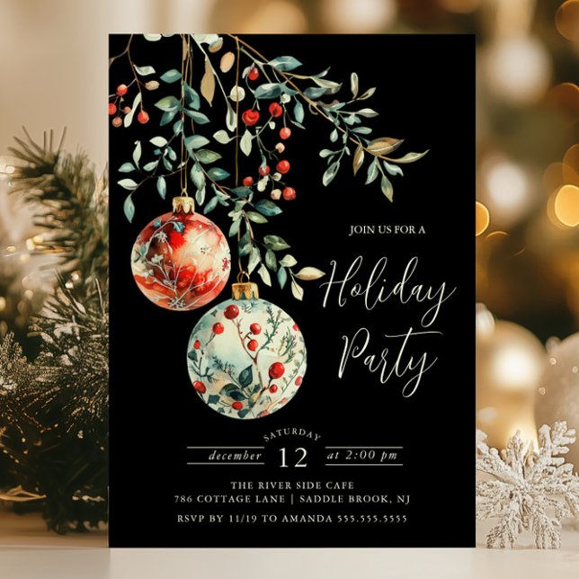 Invitation Soirée de Noël élégante (Créateur téléchargé)