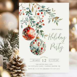 Invitation Soirée de Noël élégante
