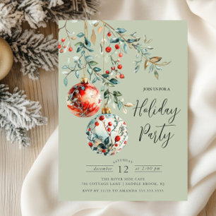 Invitation Soirée de Noël élégante