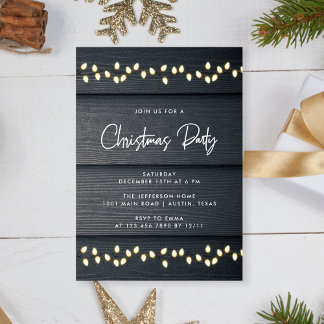 Invitation Soirée de Noël en famille abordable