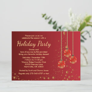 Invitation Soirée de Noël Festive