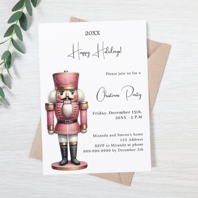Invitation Soirée de Noël Nutcracker (Créateur téléchargé)