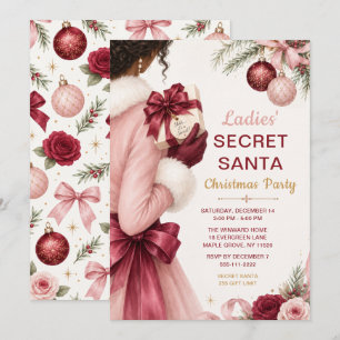 Invitation Soirée de Noël Secret Santa entre femmes