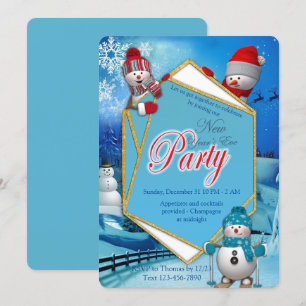 Invitation Soirée de Nouvel An