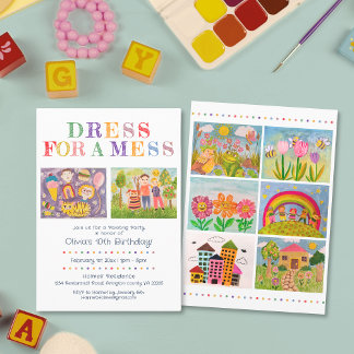 Invitation Soirée de peinture avec l'art de votre enfant Anni