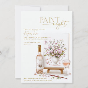 Invitation Soirée de peinture pour enterrement de vie de jeun