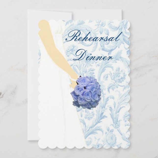 Invitation Soirée de répétition de mariage élégante Invitatio (Devant)
