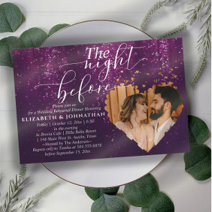 Invitation Soirée De Répétition Des Étincelles Violettes Avan