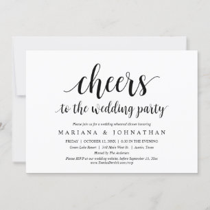 Invitation Soirée de répétition Mariage