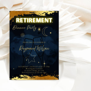 Invitation Soirée de retraite élégante