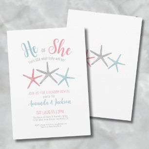 Invitation Soirée de révélation de genre d'été