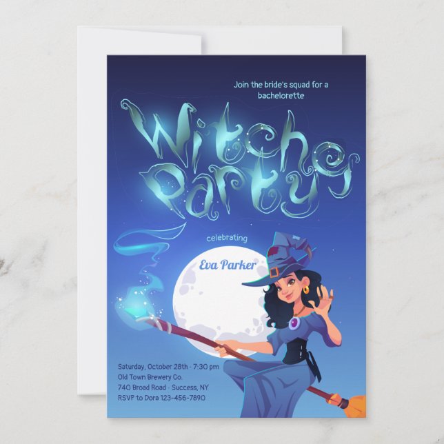 Invitation Soirée de Sorcières (Devant)