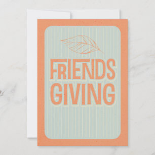 Invitation Soirée de Thanksgiving Friendsgiving