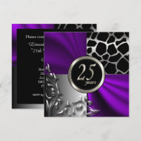 Soirée des 25 ans Purple Satin & Silver