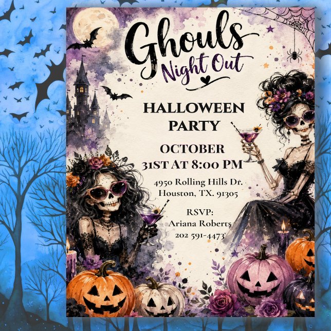 Invitation Soirée des Goules de Halloween (Créateur téléchargé)
