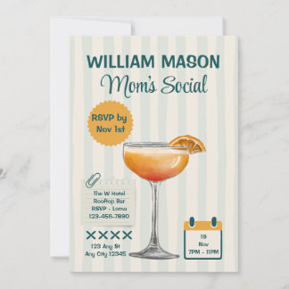 Invitation Soirée des mamans école sociale 
