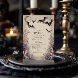 Invitation Soirée d'Halloween au clair de lune enchantée