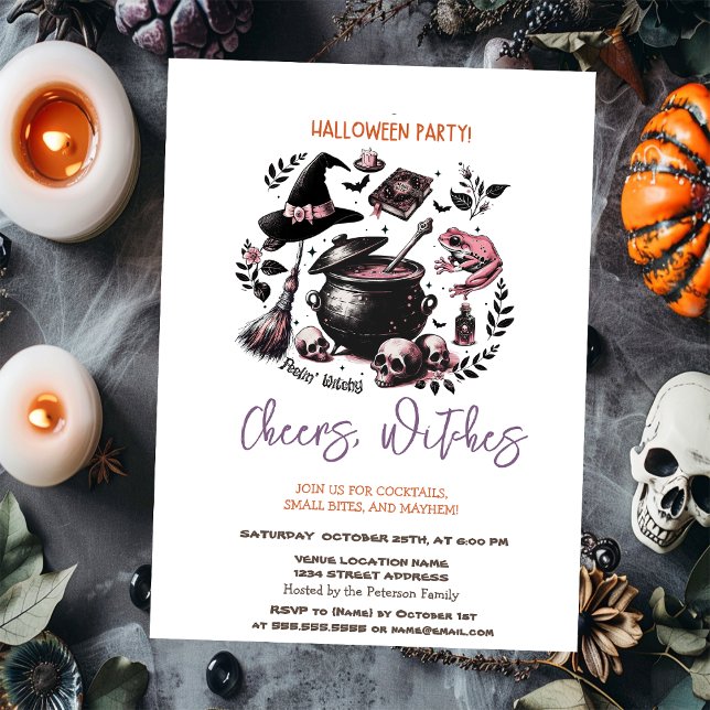 Invitation Soirée d'Halloween des sorcières à Cheers (Créateur téléchargé)