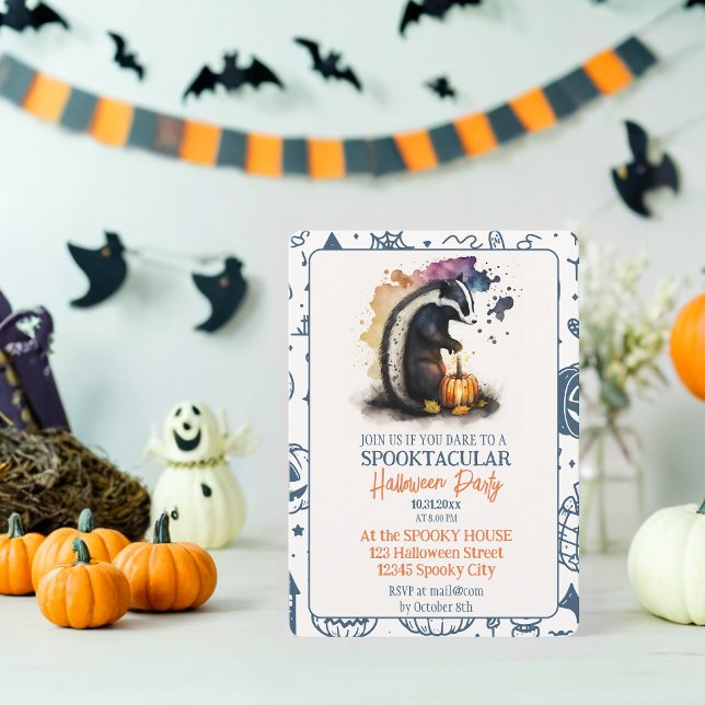Invitation Soirée d'Halloween Enchantée (Créateur téléchargé)