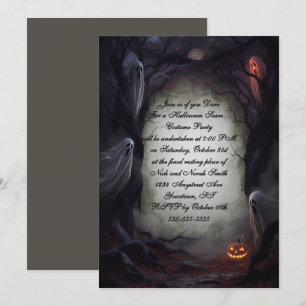 Invitation Soirée d'Halloween Nuit de Frayeur