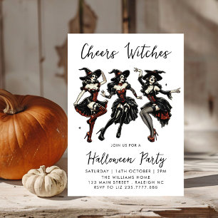 Invitation Soirée d'Halloween pour adultes sorciers